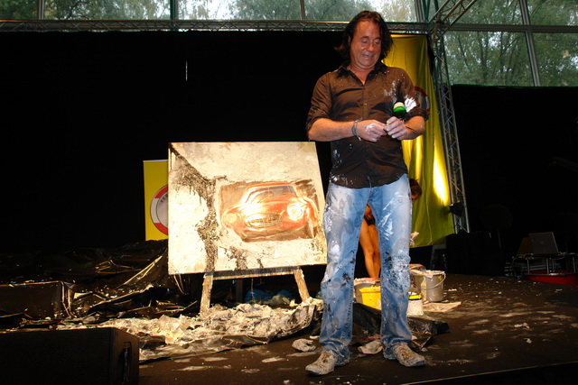 Live-Action-Painting mit Gnter Edlinger auf der CLASSIC EXPO 2007