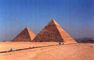 Die Pyramiden des Cheops und Chephren