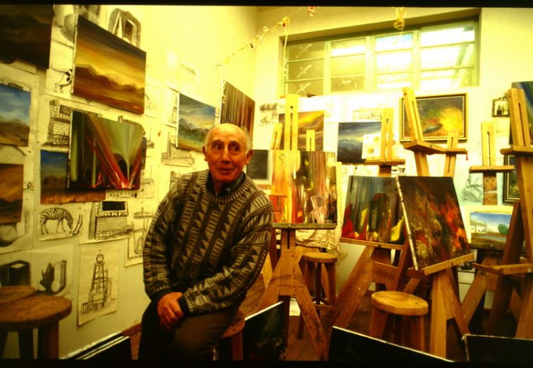 Mariano Alique in seinem Atelier, Bolivien
