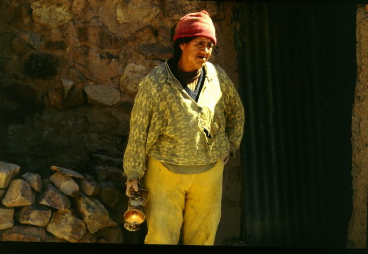 Bolivianische Minerva (Bergwerksarbeiterin)