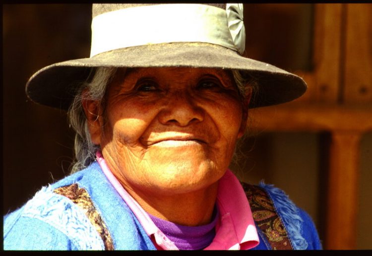 Bolivianische Indiofrau