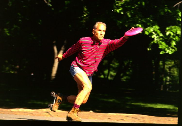 Frisbee-Spieler im Central Park in New York