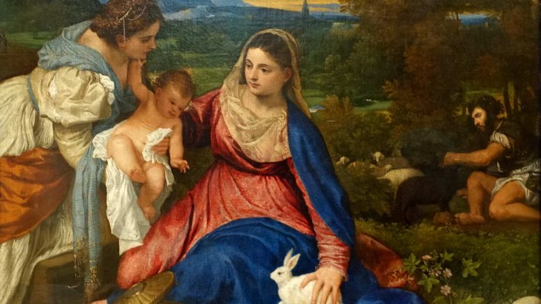 Tiziano Vecellio -La Vierge á l´Enfant | Louvre Paris