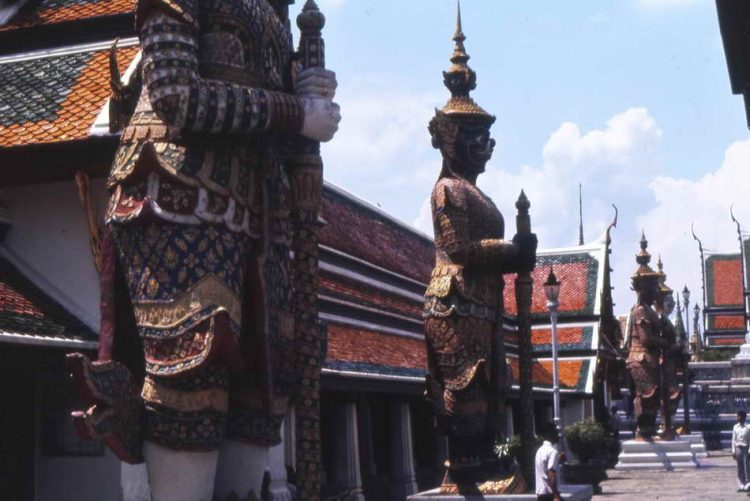 Tempelwächter im Wat Phra Keo