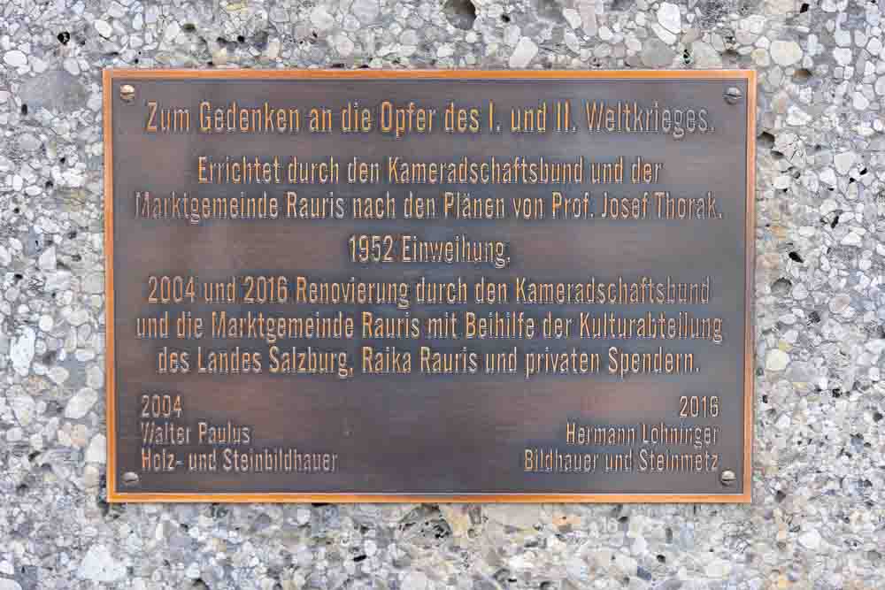 Kriegerdenkmal in Rauris